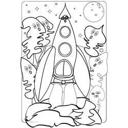 Раскраска: ракета (транспорт) #140052 - Бесплатные раскраски для печати