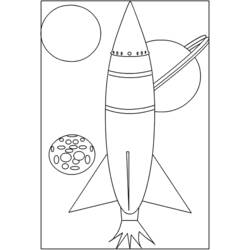 Раскраска: ракета (транспорт) #140057 - Бесплатные раскраски для печати