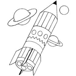 Раскраска: ракета (транспорт) #140075 - Раскраски для печати