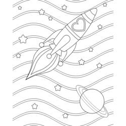 Раскраска: ракета (транспорт) #140094 - Бесплатные раскраски для печати