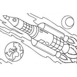Раскраска: ракета (транспорт) #140096 - Раскраски для печати