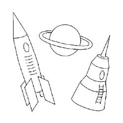 Раскраска: ракета (транспорт) #140106 - Бесплатные раскраски для печати