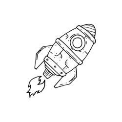 Раскраска: ракета (транспорт) #140111 - Бесплатные раскраски для печати