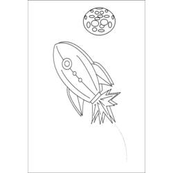 Раскраска: ракета (транспорт) #140116 - Бесплатные раскраски для печати