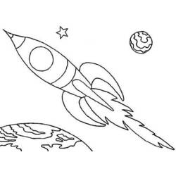 Раскраска: ракета (транспорт) #140128 - Раскраски для печати
