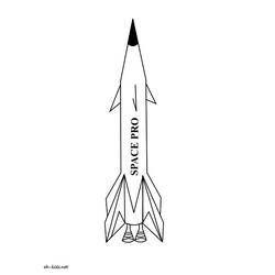 Раскраска: ракета (транспорт) #140162 - Бесплатные раскраски для печати