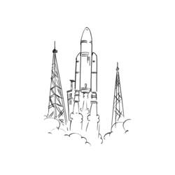 Раскраска: ракета (транспорт) #140164 - Раскраски для печати