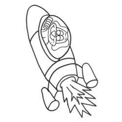Раскраска: ракета (транспорт) #140190 - Бесплатные раскраски для печати