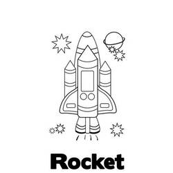 Раскраска: ракета (транспорт) #140244 - Бесплатные раскраски для печати
