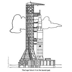 Раскраска: ракета (транспорт) #140251 - Раскраски для печати
