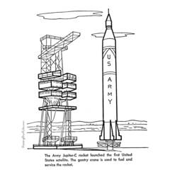 Раскраска: ракета (транспорт) #140290 - Бесплатные раскраски для печати