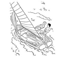 Раскраска: яхта (транспорт) #143549 - Раскраски для печати