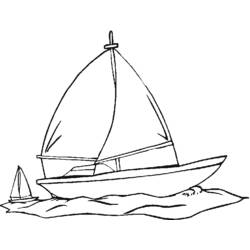 Раскраска: яхта (транспорт) #143557 - Бесплатные раскраски для печати