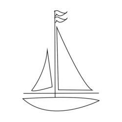 Раскраска: яхта (транспорт) #143564 - Бесплатные раскраски для печати
