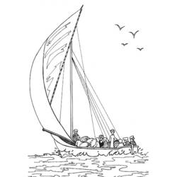 Раскраска: яхта (транспорт) #143566 - Бесплатные раскраски для печати