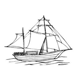 Раскраска: яхта (транспорт) #143570 - Бесплатные раскраски для печати