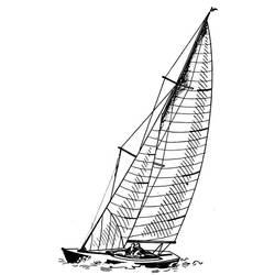 Раскраска: яхта (транспорт) #143573 - Бесплатные раскраски для печати