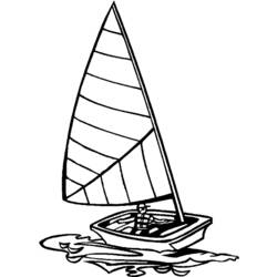 Раскраска: яхта (транспорт) #143574 - Бесплатные раскраски для печати