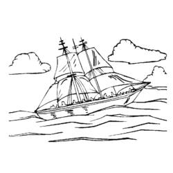Раскраска: яхта (транспорт) #143580 - Бесплатные раскраски для печати
