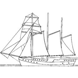 Раскраска: яхта (транспорт) #143594 - Бесплатные раскраски для печати