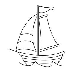 Раскраска: яхта (транспорт) #143597 - Раскраски для печати