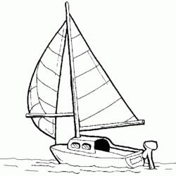 Раскраска: яхта (транспорт) #143602 - Бесплатные раскраски для печати