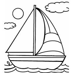 Раскраска: яхта (транспорт) #143609 - Раскраски для печати