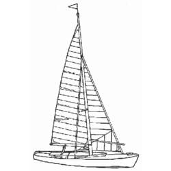 Раскраска: яхта (транспорт) #143612 - Бесплатные раскраски для печати