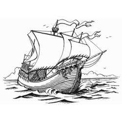 Раскраска: яхта (транспорт) #143622 - Бесплатные раскраски для печати