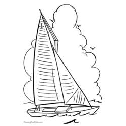 Раскраска: яхта (транспорт) #143623 - Бесплатные раскраски для печати
