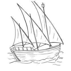 Раскраска: яхта (транспорт) #143634 - Бесплатные раскраски для печати