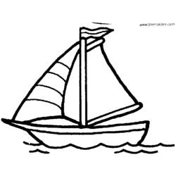 Раскраска: яхта (транспорт) #143641 - Раскраски для печати