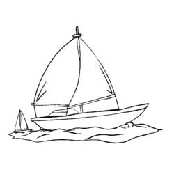 Раскраска: яхта (транспорт) #143644 - Раскраски для печати