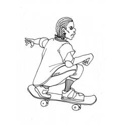 Раскраска: Скейтборд / Скейтборд (транспорт) #139304 - Бесплатные раскраски для печати