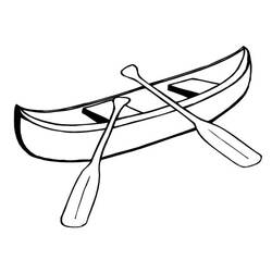 Раскраски: Каноэ / Лодка - Раскраски для печати