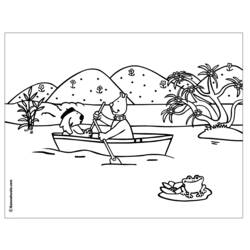 Раскраска: Каноэ / Лодка (транспорт) #142210 - Раскраски для печати