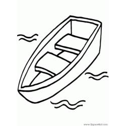 Раскраска: Каноэ / Лодка (транспорт) #142315 - Раскраски для печати