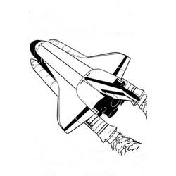 Раскраска: Космический челнок (транспорт) #140553 - Бесплатные раскраски для печати