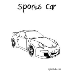 Раскраска: Спортивный автомобиль / тюнинг (транспорт) #146982 - Бесплатные раскраски для печати