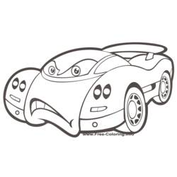 Раскраска: Спортивный автомобиль / тюнинг (транспорт) #147049 - Бесплатные раскраски для печати