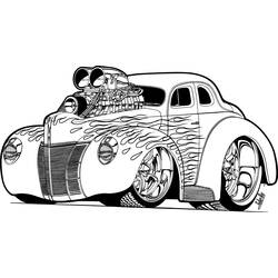 Раскраска: Спортивный автомобиль / тюнинг (транспорт) #147072 - Раскраски для печати