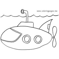 Раскраска: подводная лодка (транспорт) #137690 - Раскраски для печати