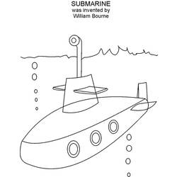Раскраска: подводная лодка (транспорт) #137691 - Раскраски для печати