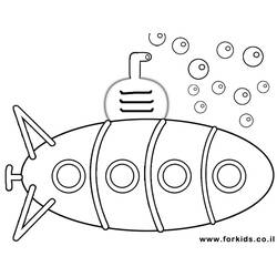 Раскраска: подводная лодка (транспорт) #137692 - Раскраски для печати