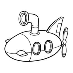 Раскраска: подводная лодка (транспорт) #137700 - Раскраски для печати