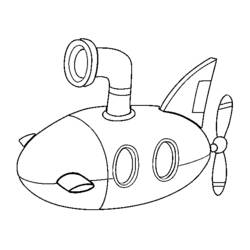 Раскраска: подводная лодка (транспорт) #137704 - Раскраски для печати