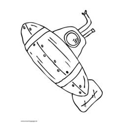 Раскраска: подводная лодка (транспорт) #137705 - Раскраски для печати