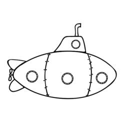 Раскраска: подводная лодка (транспорт) #137711 - Раскраски для печати