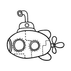 Раскраска: подводная лодка (транспорт) #137717 - Раскраски для печати