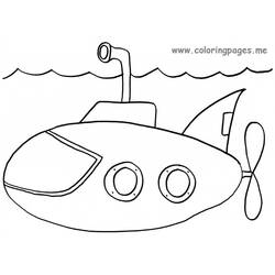 Раскраска: подводная лодка (транспорт) #137722 - Раскраски для печати